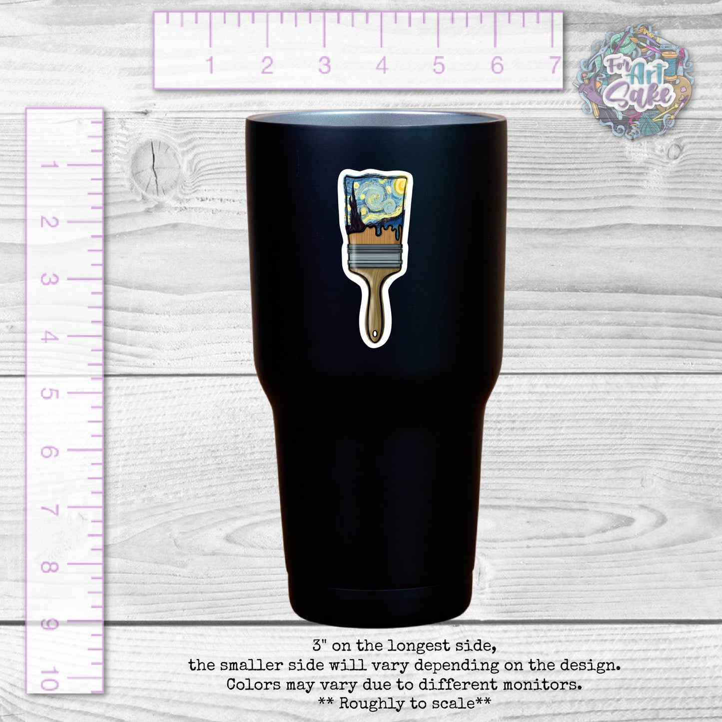 Paint the Stars- Paint Brush Sticker