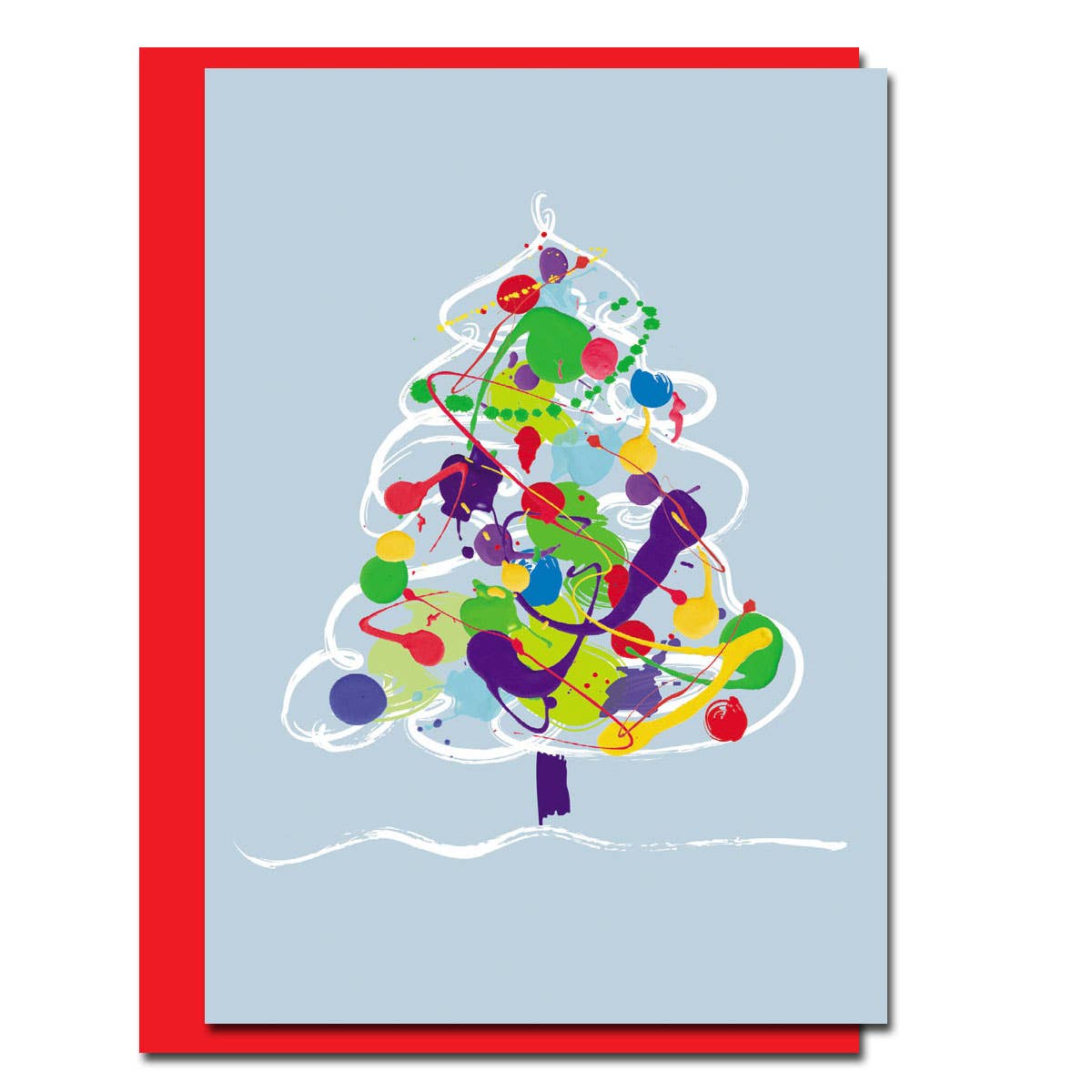 Modern Christmas Tree Holiday Card