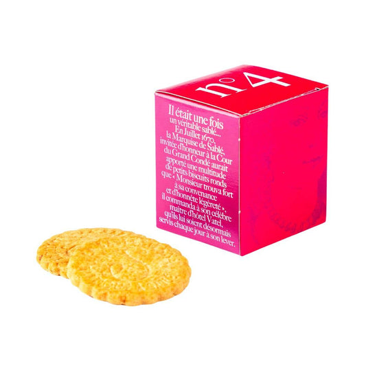 Raspberry Chip French Shortbread Cookies | Nº4  Mini Cube