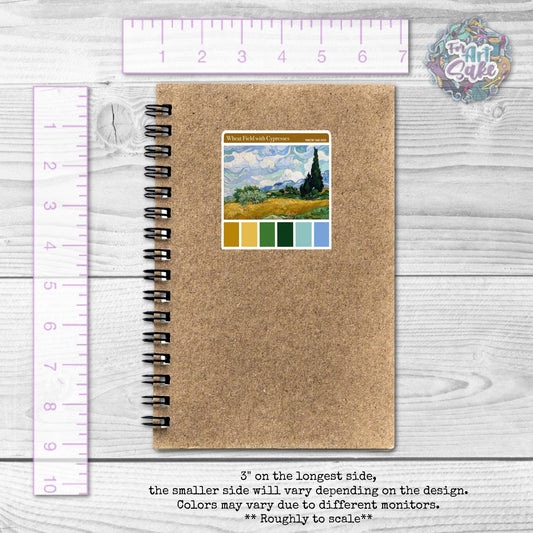 Wheat Field Color Pallet: Sticker