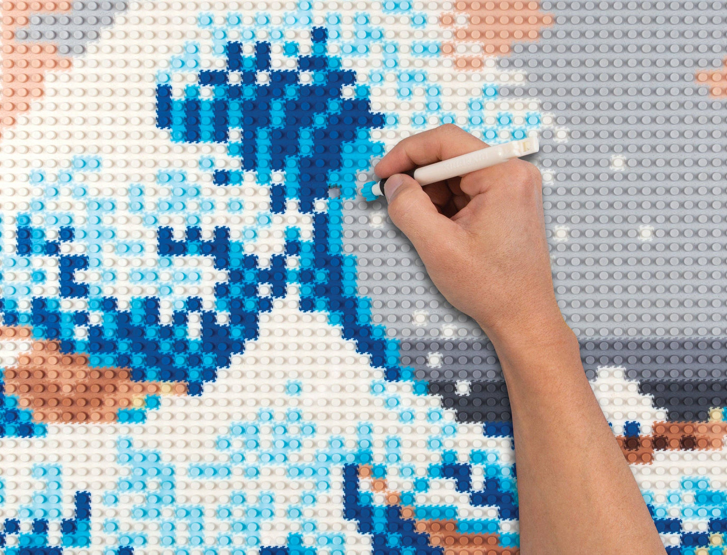 The Great Wave Pixel Puzzle