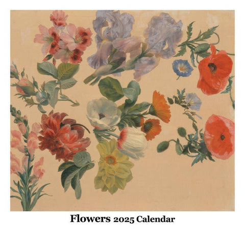 Flowers Wall Calendar 2025