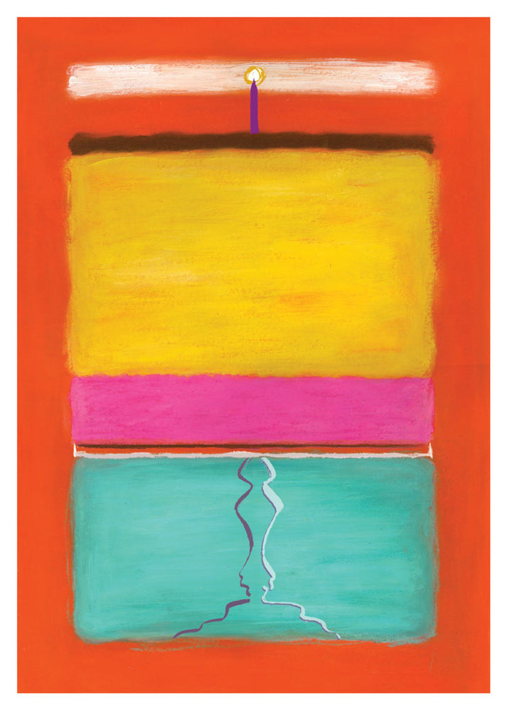 Hit the Mark! Rothko Color Field Birthday Card