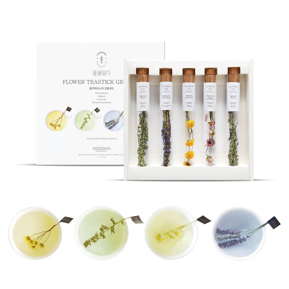 Combination Flower Tea stick Gift Set (1 set = 5 sticks)