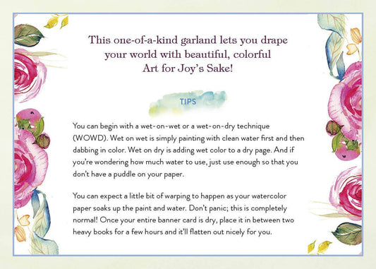 Paint-Your-Own Watercolor Garland