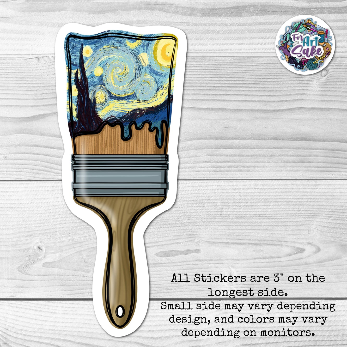 Paint the Stars- Paint Brush Sticker