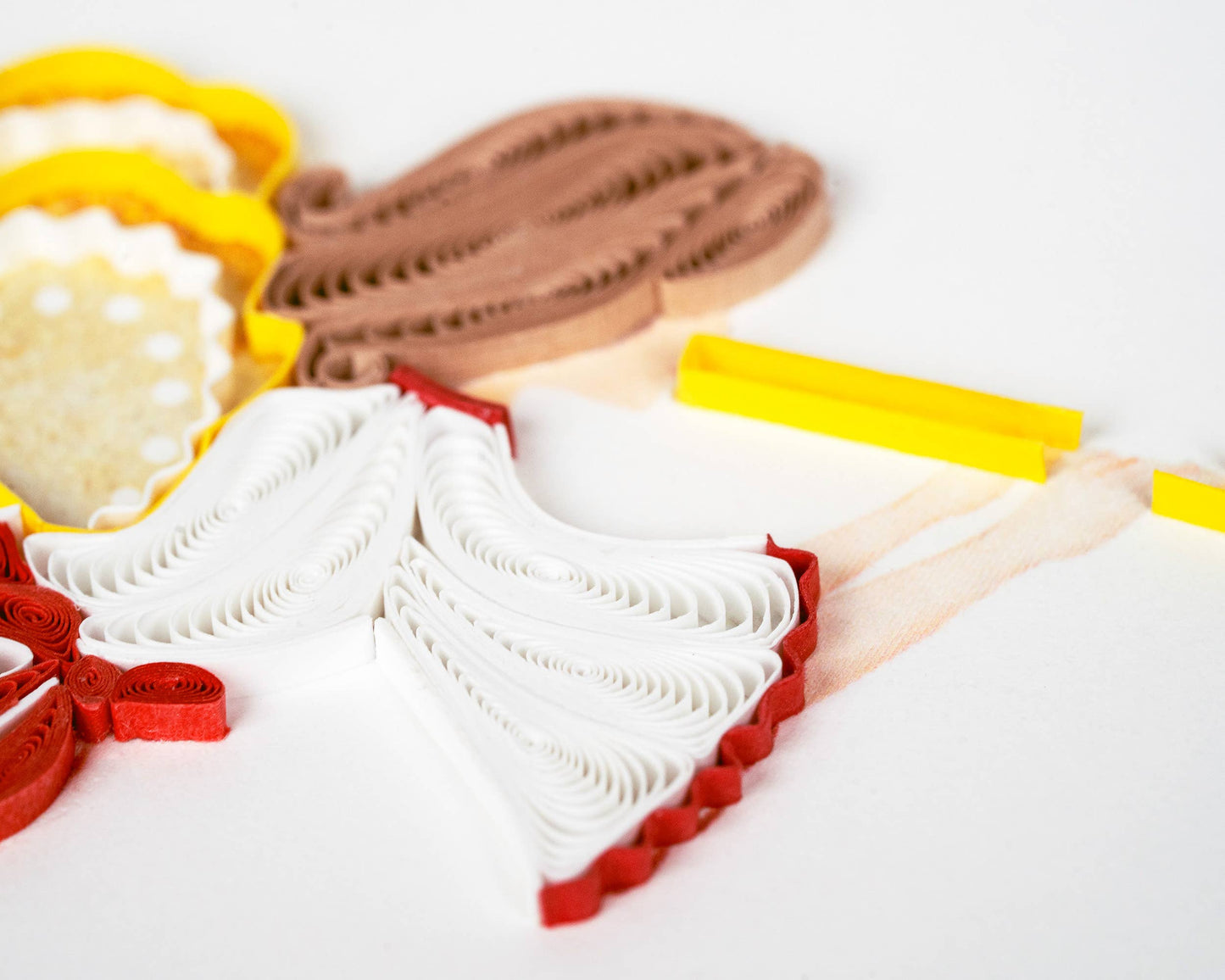 Quilled Christmas Angel Greeting Card (New 2023)