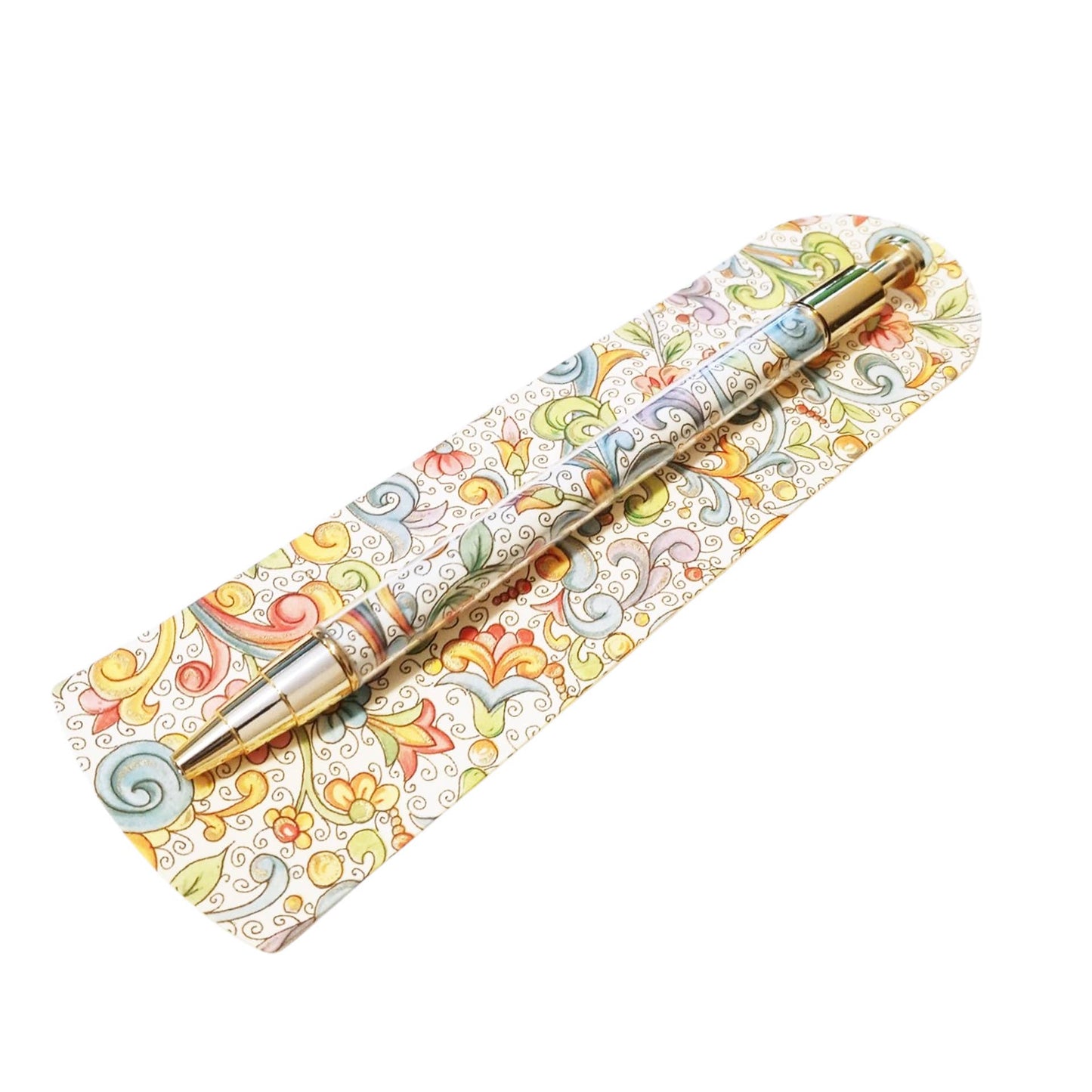 Florentine Pens With Matching Bookmark, Italian Stationery