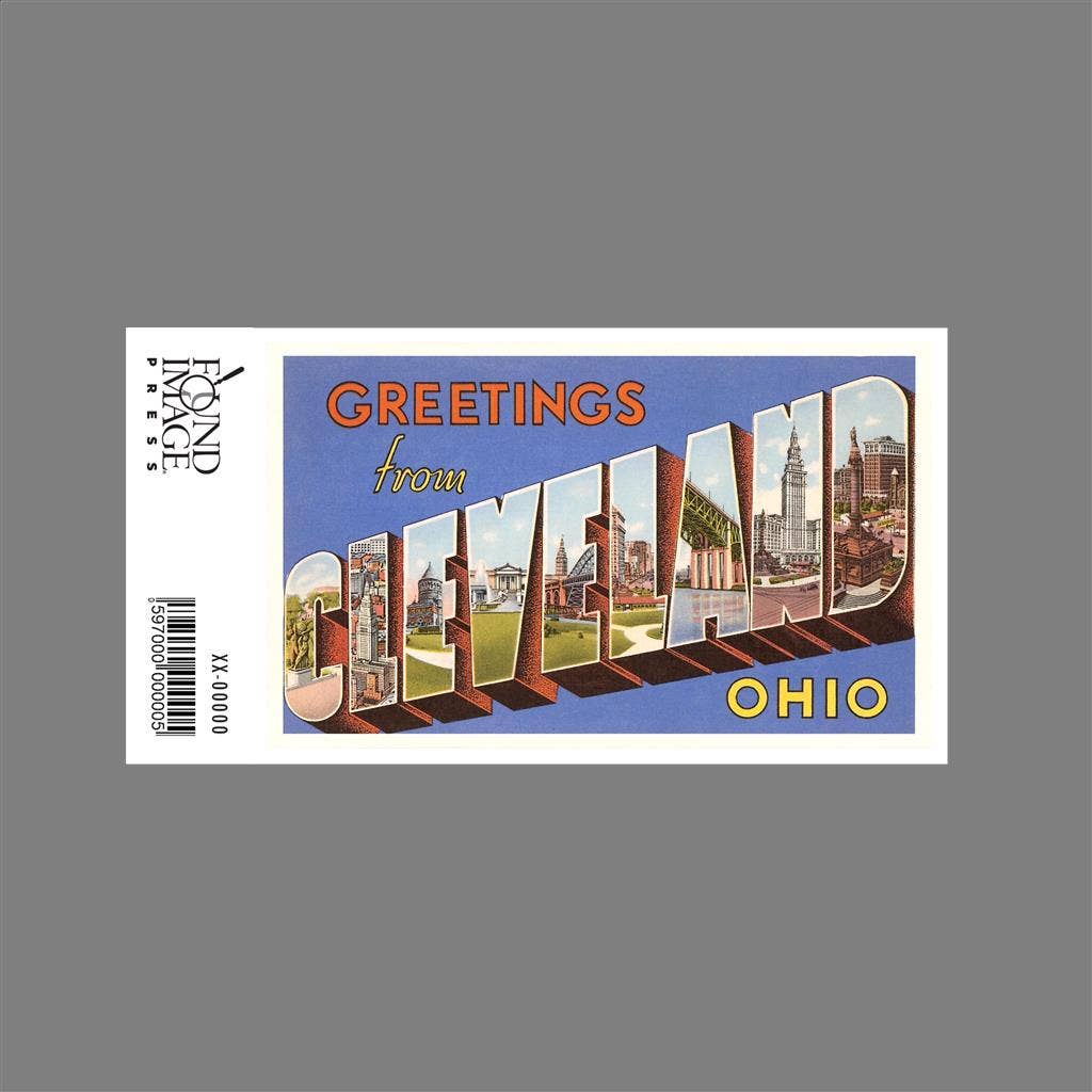 Sticker OH-104 Greetings from Cleveland