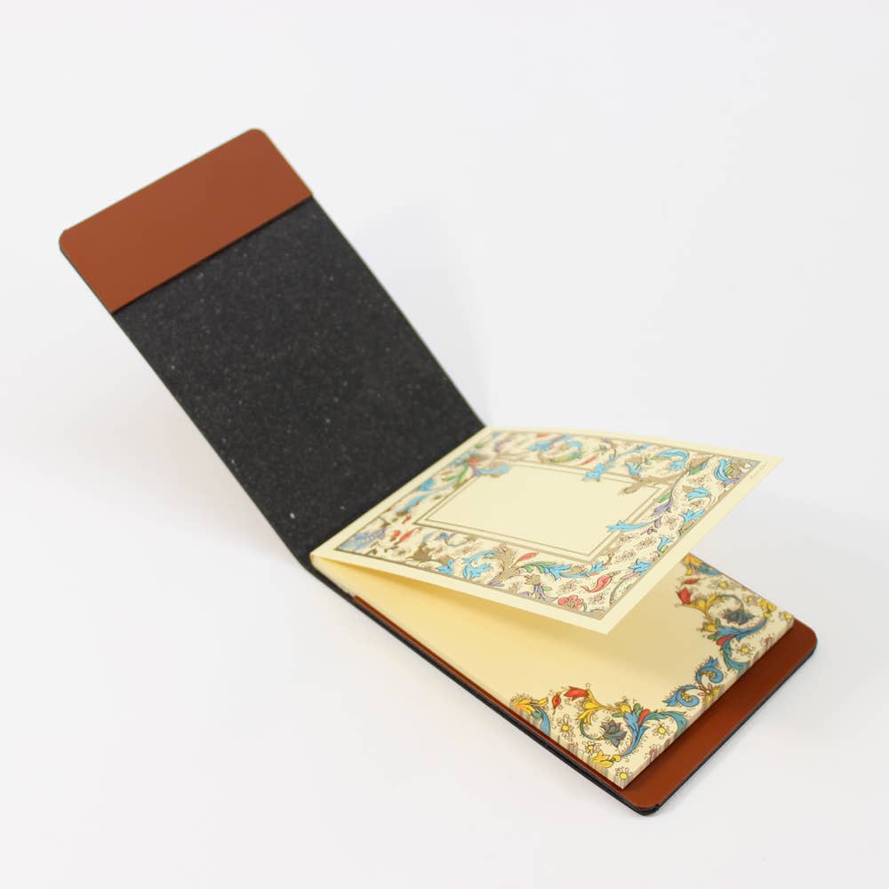 Florentine B7 Memo pad in Leather Cover, Italian Stationery