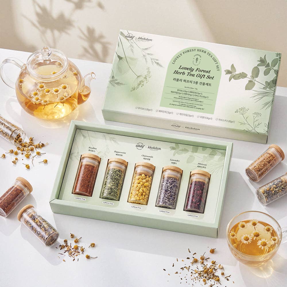 Lovely Forest Herb Tea Gift Set (1 set = 5 jars)