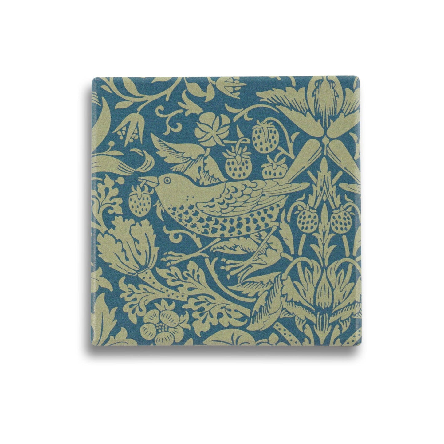 Coaster Single Ceramic - ACS William Morris (Sage)