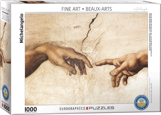 Creation of Adam (Detail) by Michelangelo 1000-Piece Puzzle