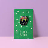 Frida Catlo Cat Artist Pin