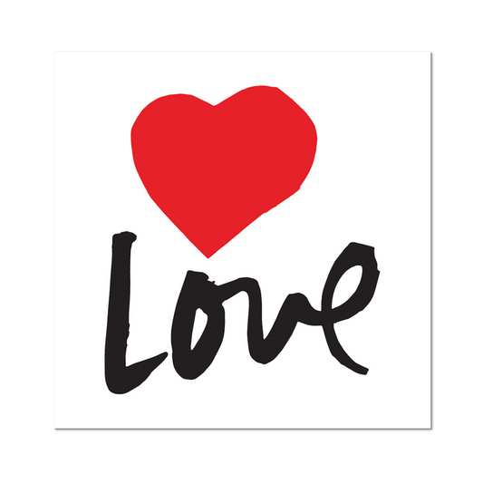 Love by Corita Kent - Die-Cut Sticker (Valentines)