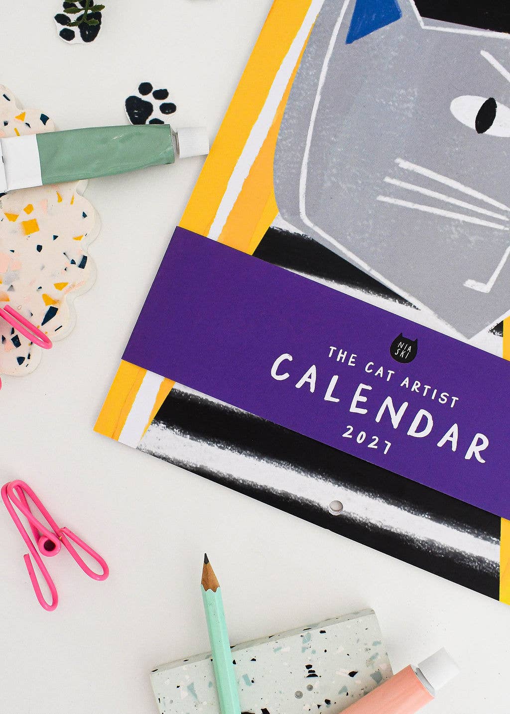 2027 The Cat Artist Wall Calendar