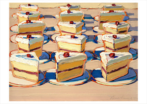 Wayne Thiebaud: Boston Cremes Notecard