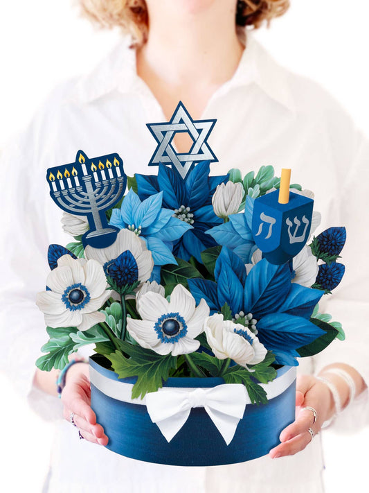 Hanukkah Wishes Pop-Up Greeting Card