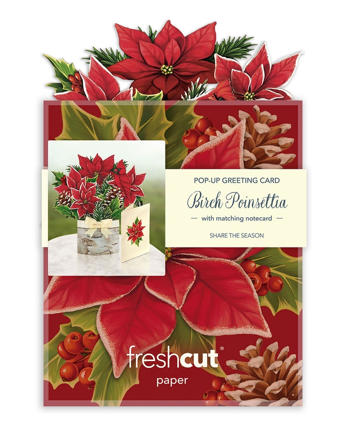 Mini Birch Poinsettia