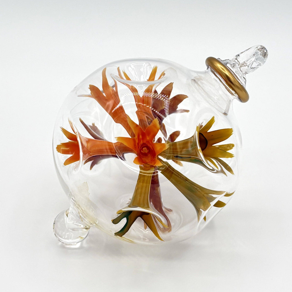 Blown Glass Ornament - Van Gogh Sunflowers