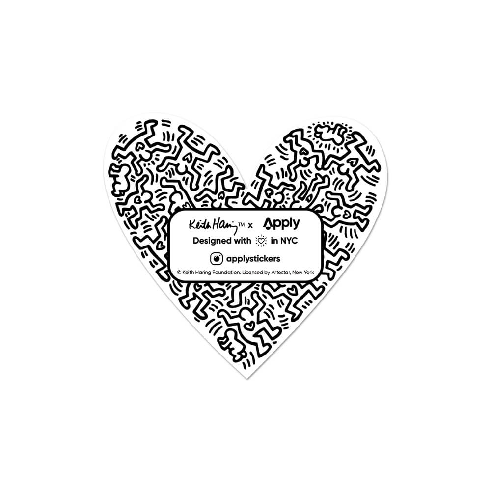 Heart by Keith Haring (Valentines) - Die-Cut Sticker