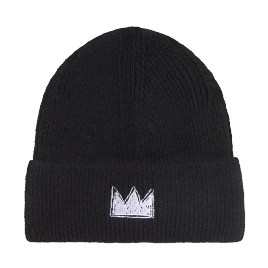 Basquiat Embroidered Crown Beanie
