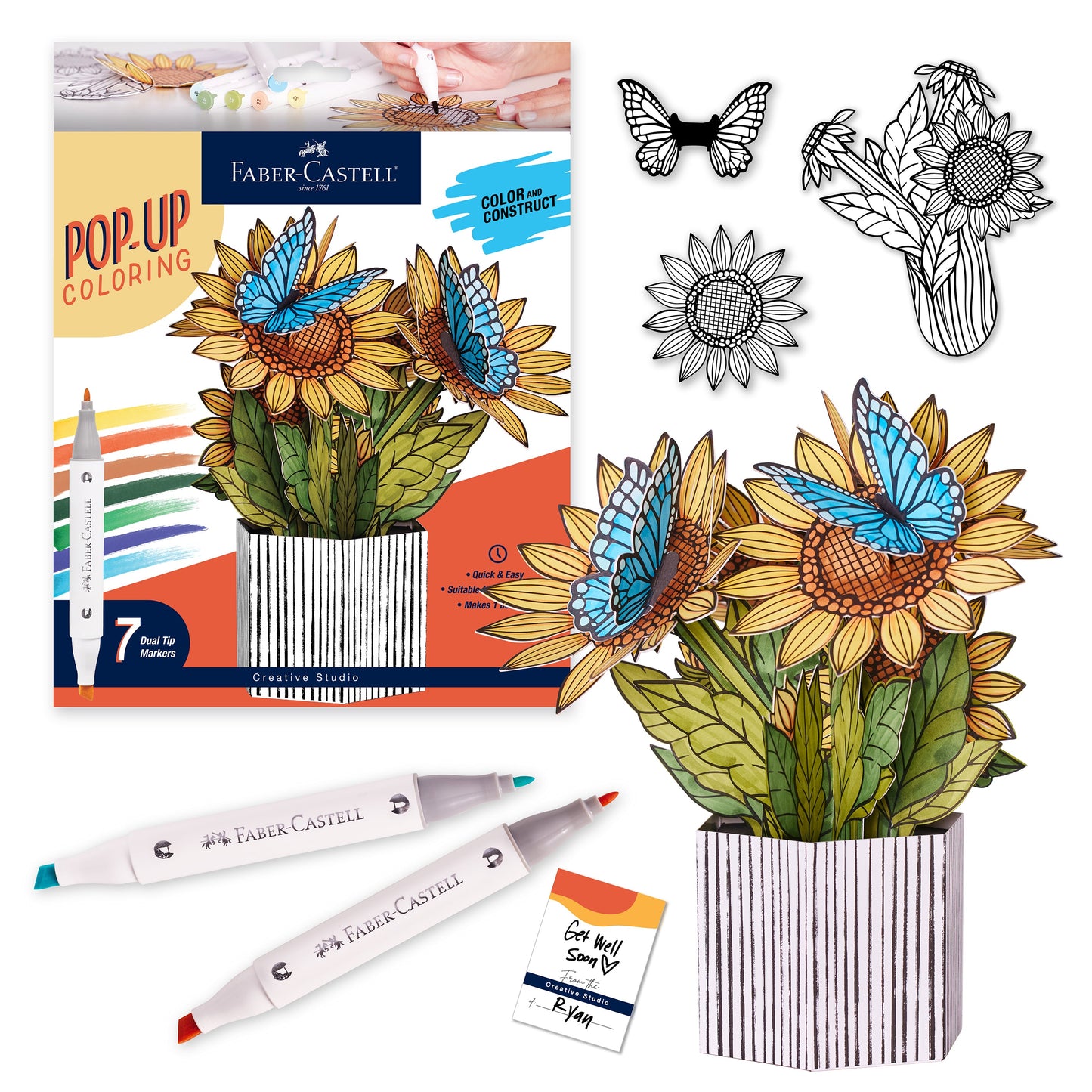 Pop-Up Coloring Bouquet