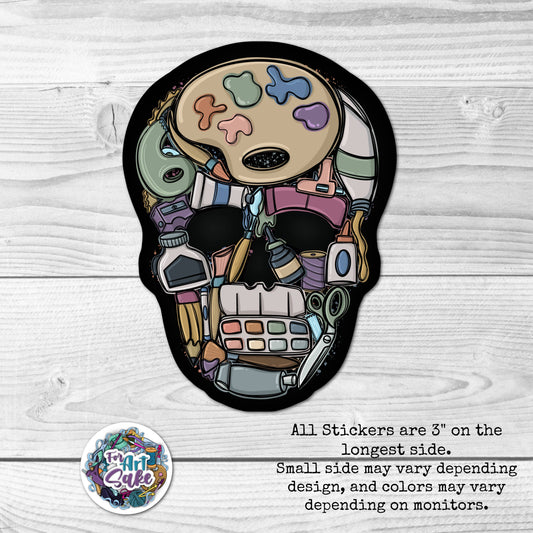 Skullist- Art Sticker