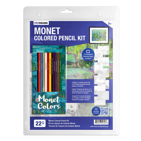 Monet Colors Colored Pencils & Coloring Pages