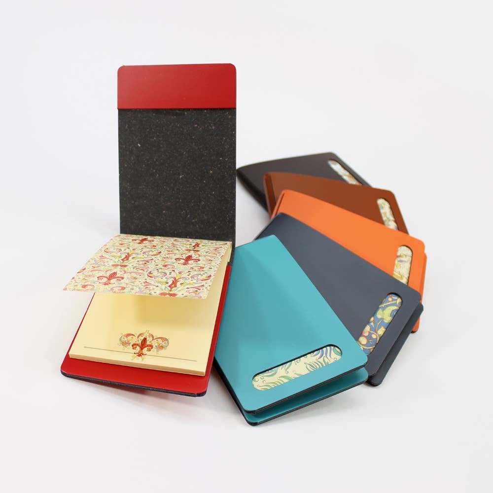 Florentine B7 Memo pad in Leather Cover, Italian Stationery