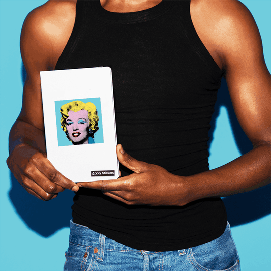 Shot Sage Blue Marilyn by Warhol - Die-Cut Sticker