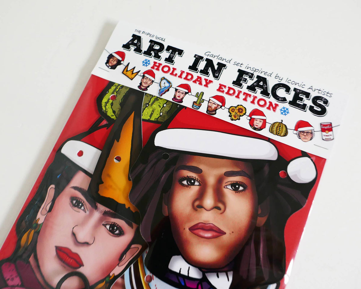 Garland/banner Iconic Artists, Holiday Christmas decoration
