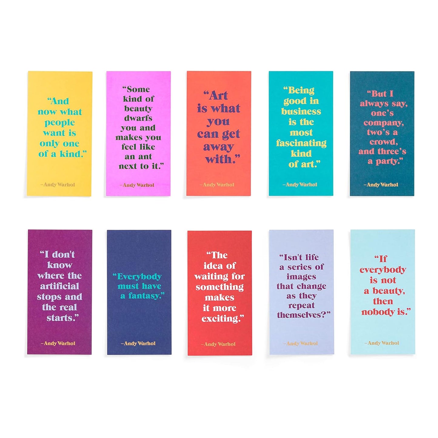 Andy Warhol Philosophy Notecards