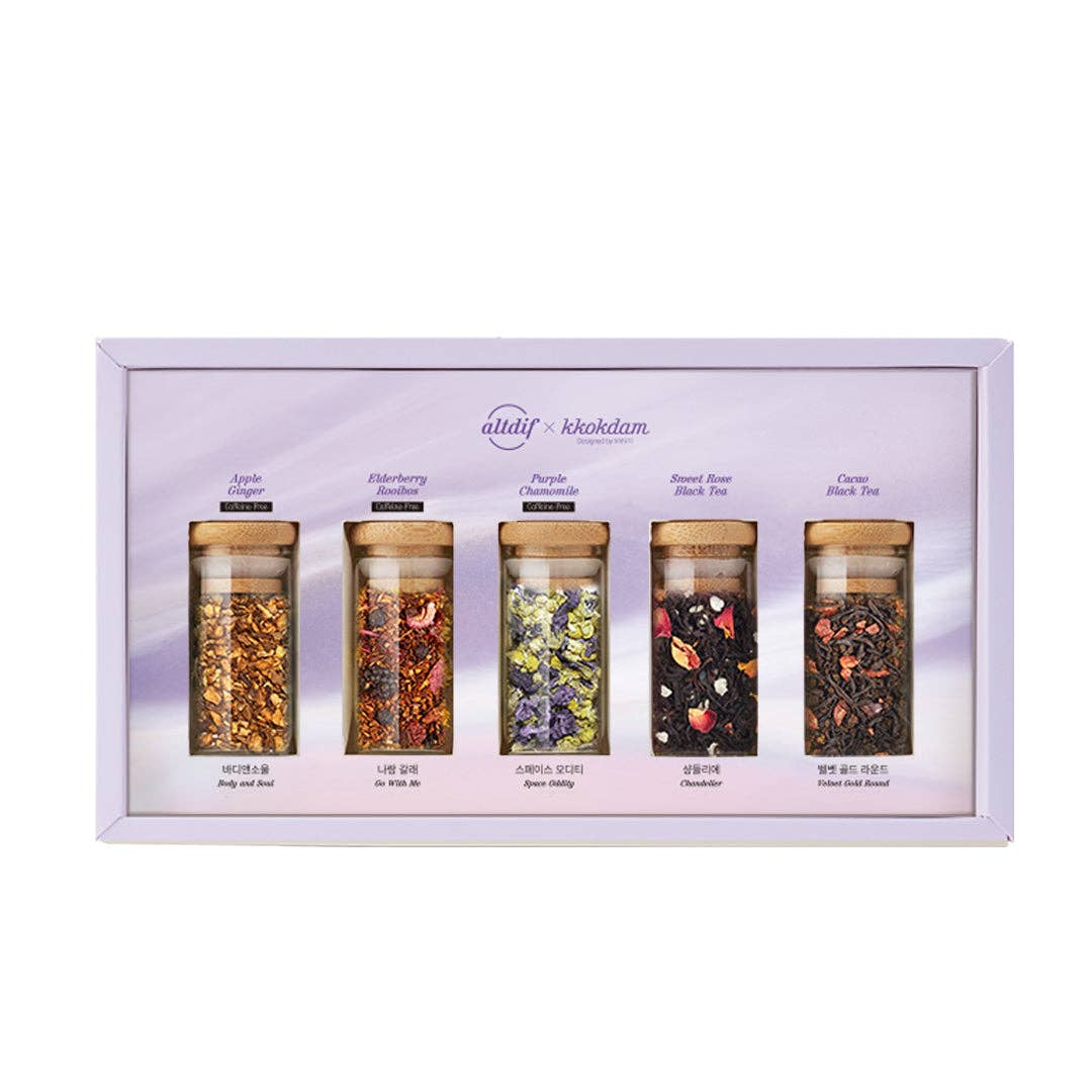 Lovely Blended Tea Gift Set (1 set = 5 jars)