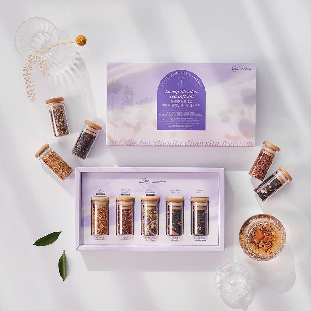 Lovely Blended Tea Gift Set (1 set = 5 jars)