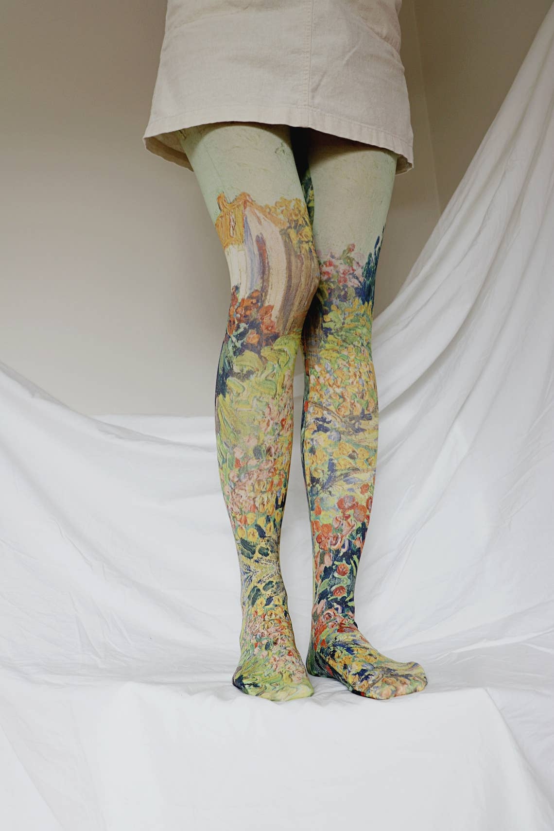 LANDSCAPE by VAN GOGH Printed Art Tights