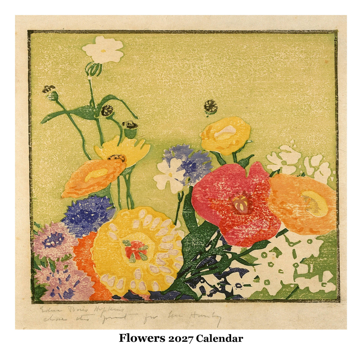 Flowers Wall Calendar 2027