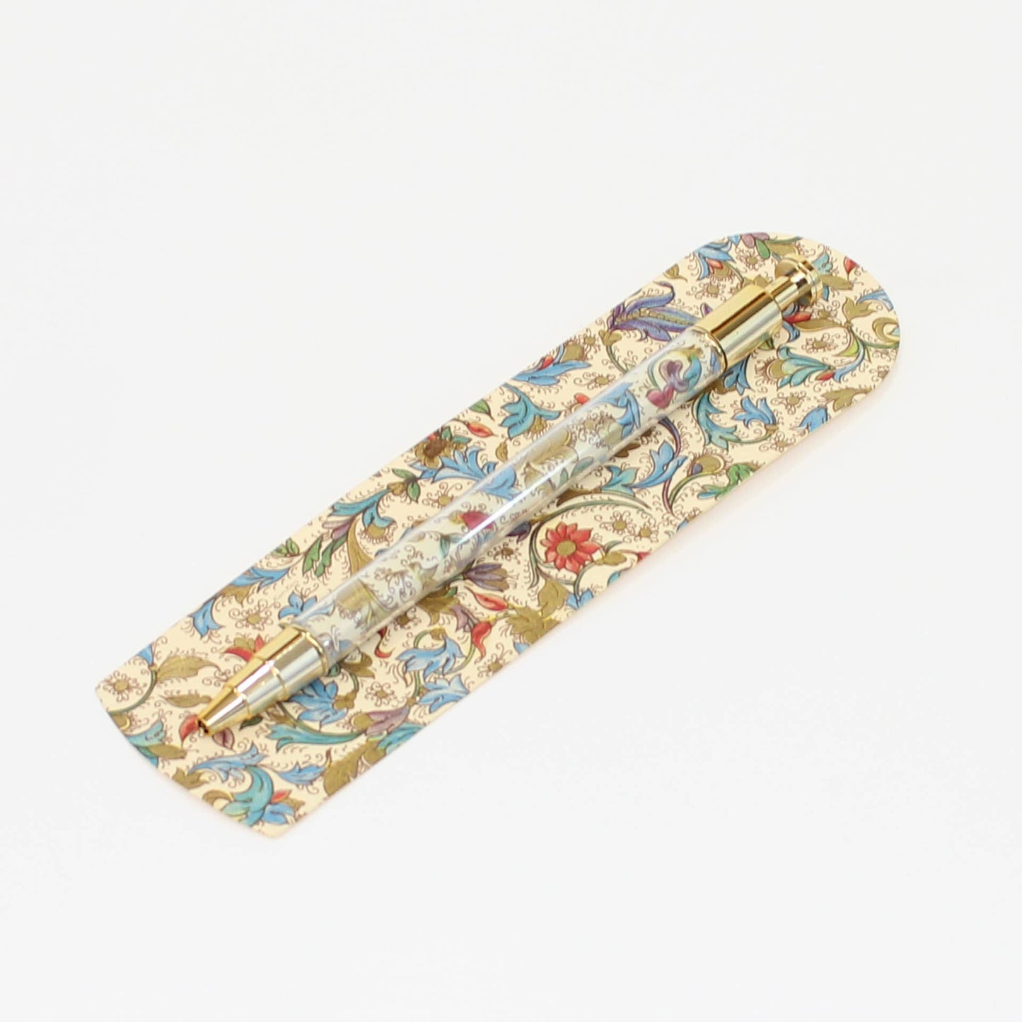 Florentine Pens With Matching Bookmark, Italian Stationery