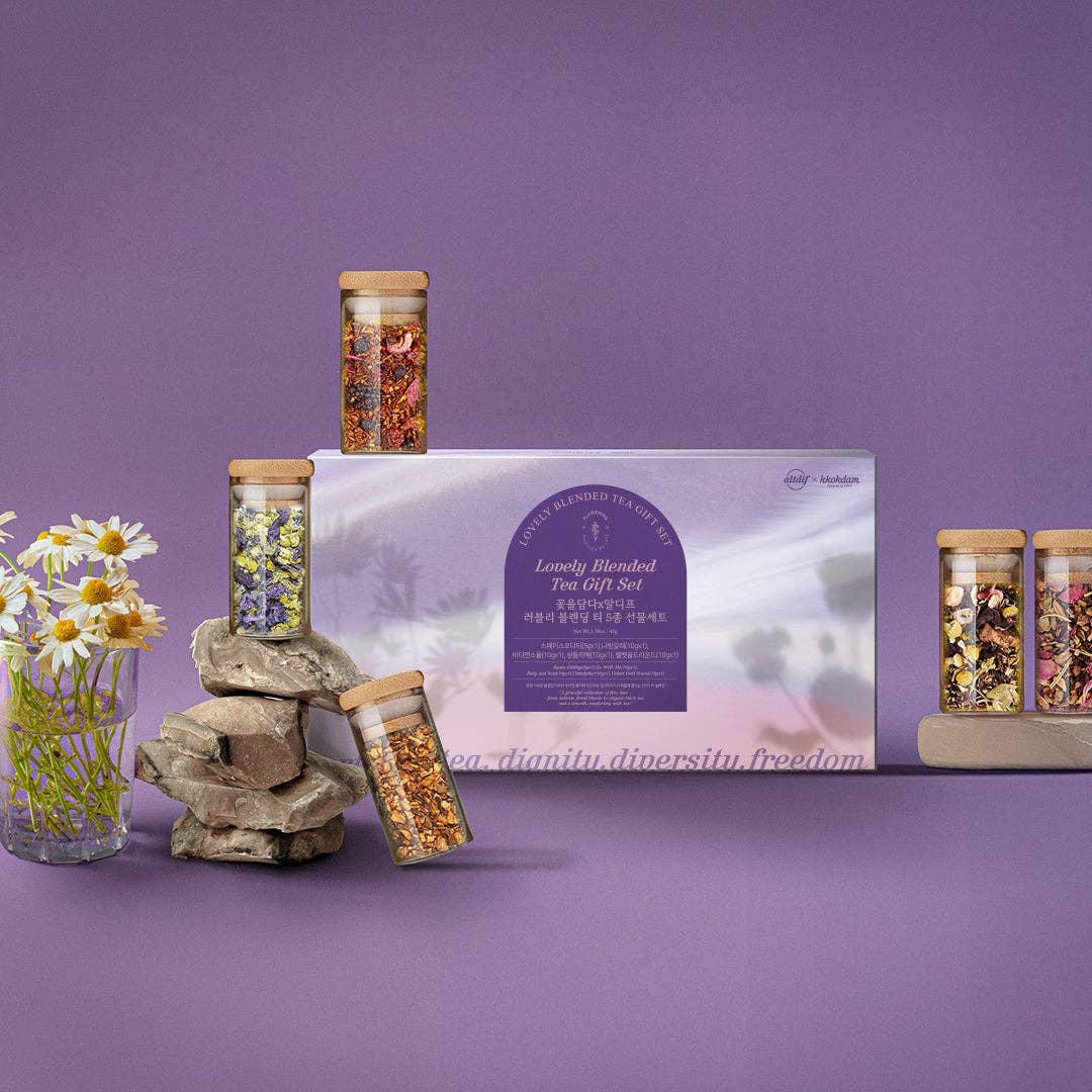 Lovely Blended Tea Gift Set (1 set = 5 jars)