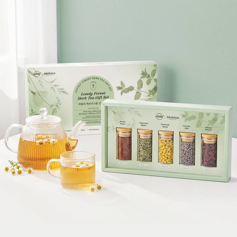 Lovely Forest Herb Tea Gift Set (1 set = 5 jars)