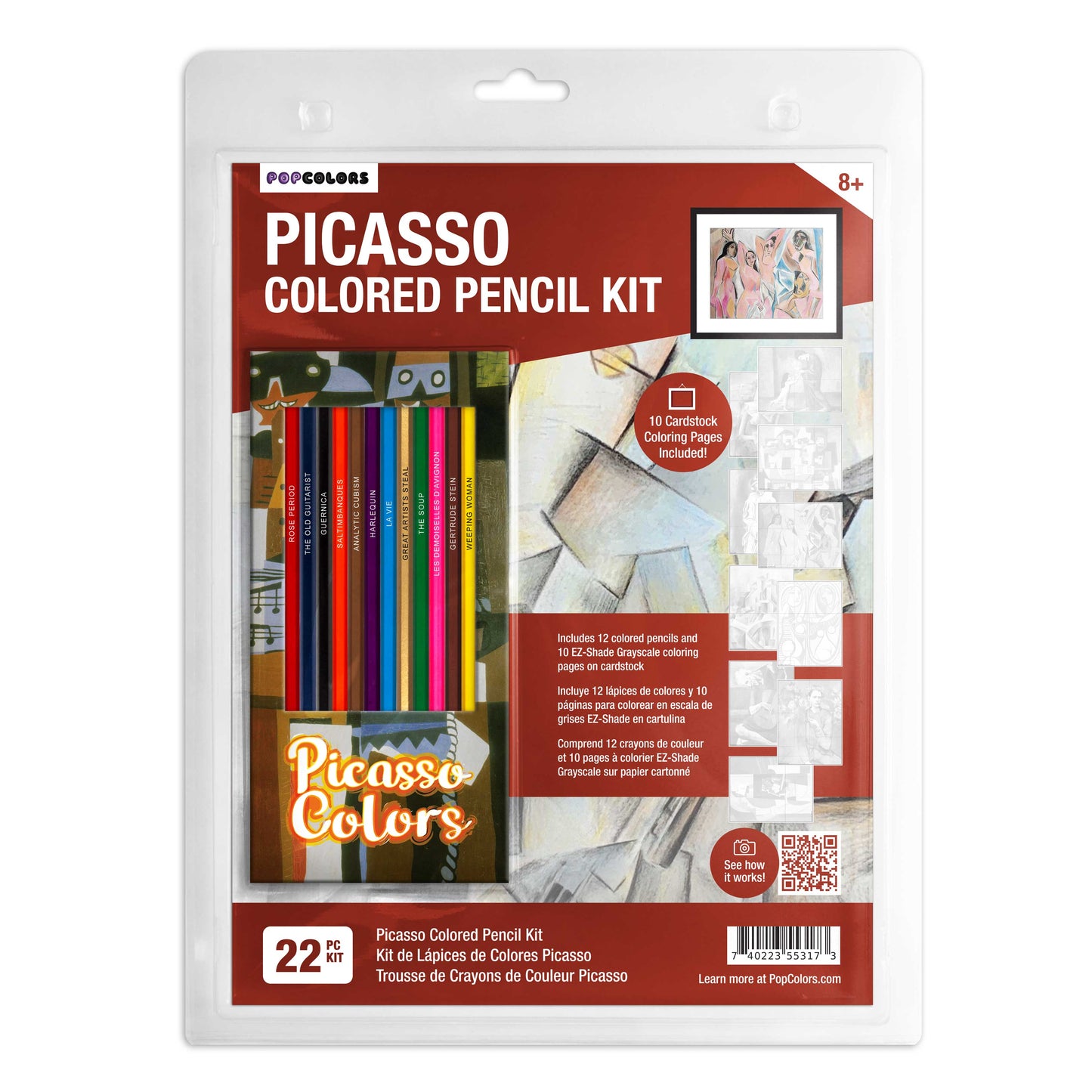 Picasso Colors Colored Pencils & Coloring Pages