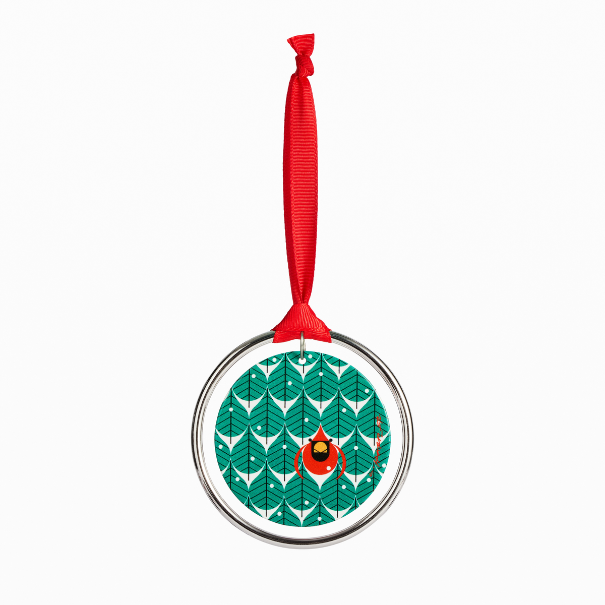 Charley Harper “Coniferous Cardinal” Ornament – 3”D