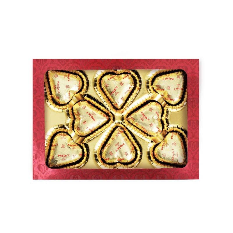 Maxim's De Paris -  Giftbox Heart Milk Chocolate, 8 Pces
