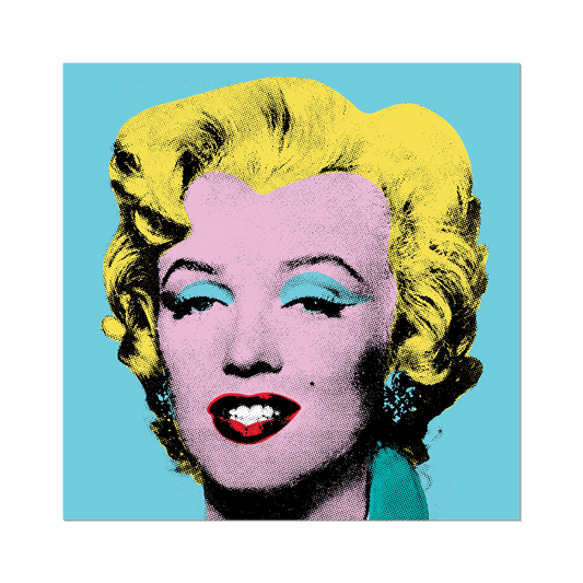 Shot Sage Blue Marilyn by Warhol - Die-Cut Sticker