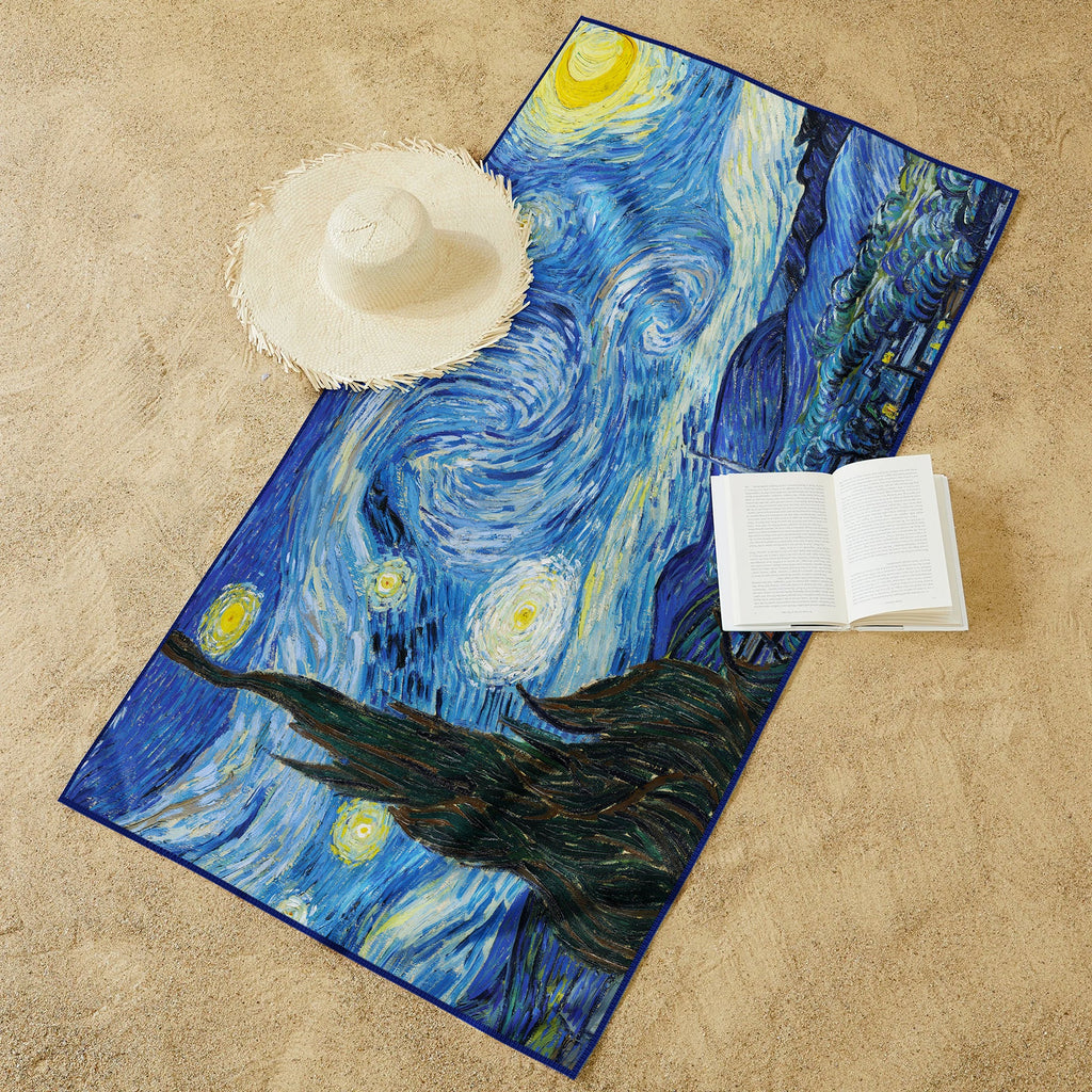 Abstract Art Beach Blanket Oversized Bath Towel,Quick Dry and