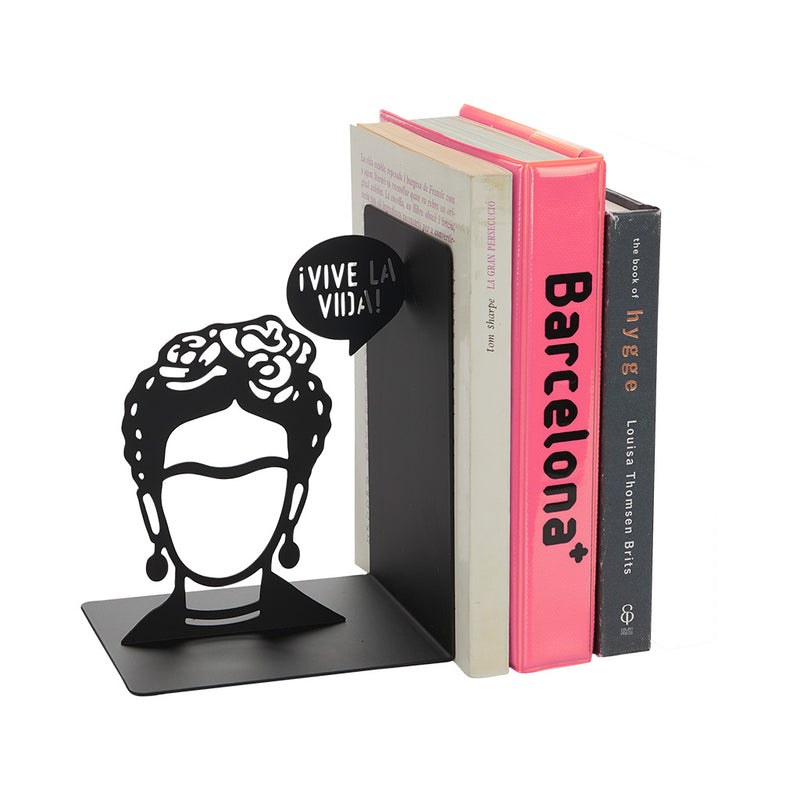 Frida Black Metal Bookend