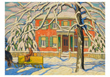 Lawren S. Harris: Red House and Yellow Sleigh Holiday Cards
