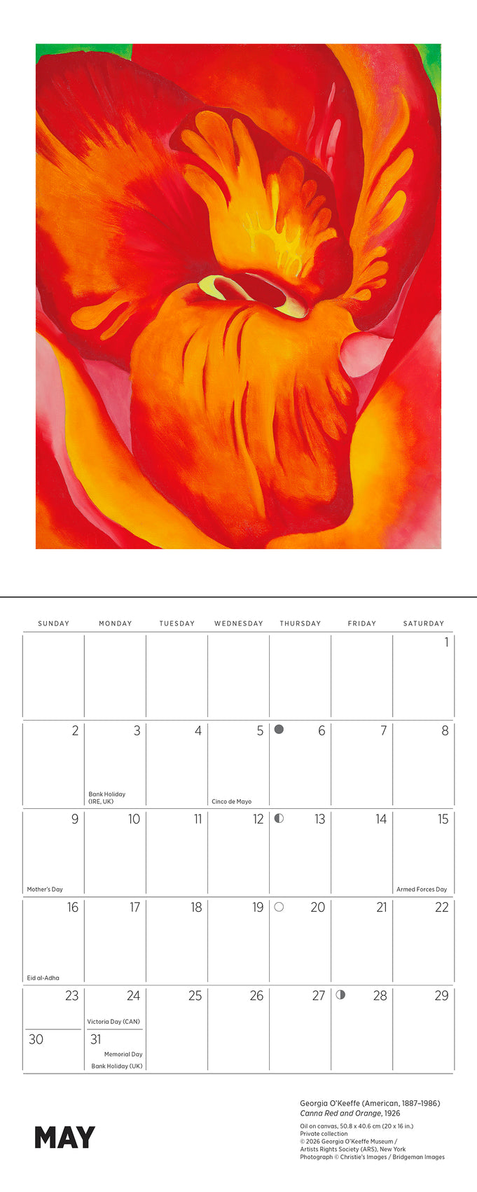Georgia O'Keeffe 2027 Mini Wall Calendar