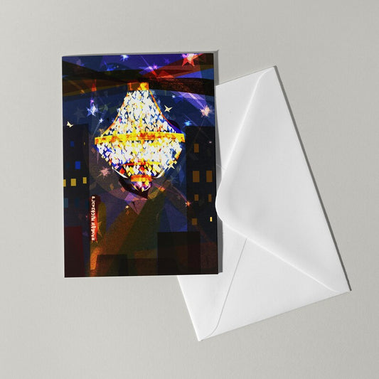 Chandelier Greeting Card