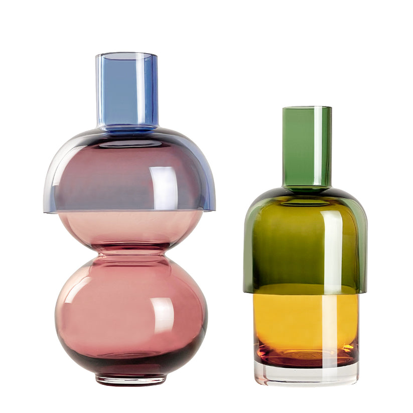 Fusion Candle Holder and Vase Set